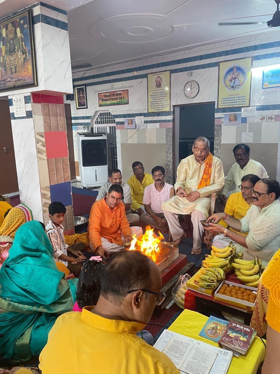 श्री जनकल्याणेश्वर मंदिर में वैदिक विधि से जन्मदिन यज्ञ मनाया गया